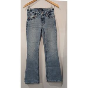Aeropostale‎ Y2K Style Mid Rise Flare Light Wash Flare Jeans Size 2 Short